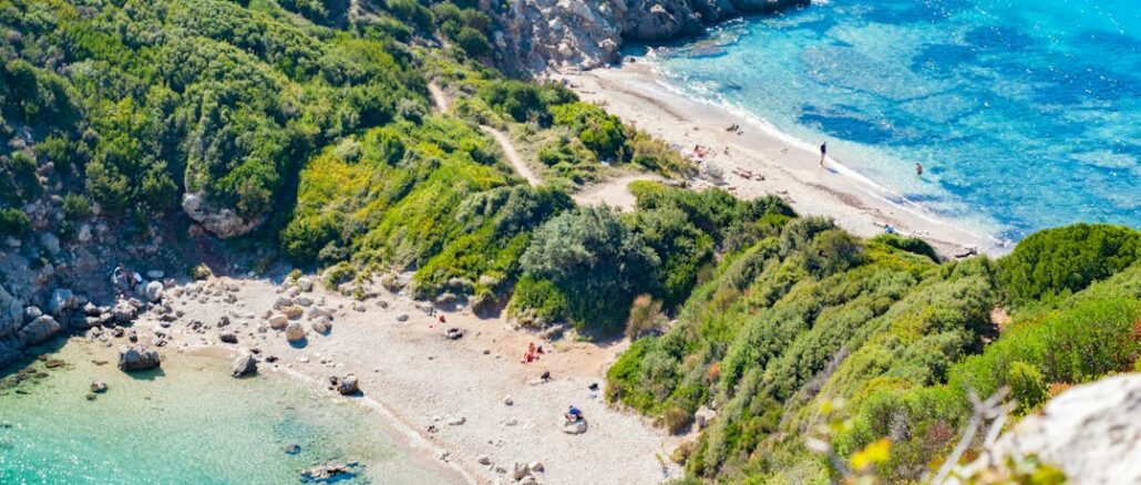 Agios Stefanos auf Korfu, Strandidylle an der Nordwestküste